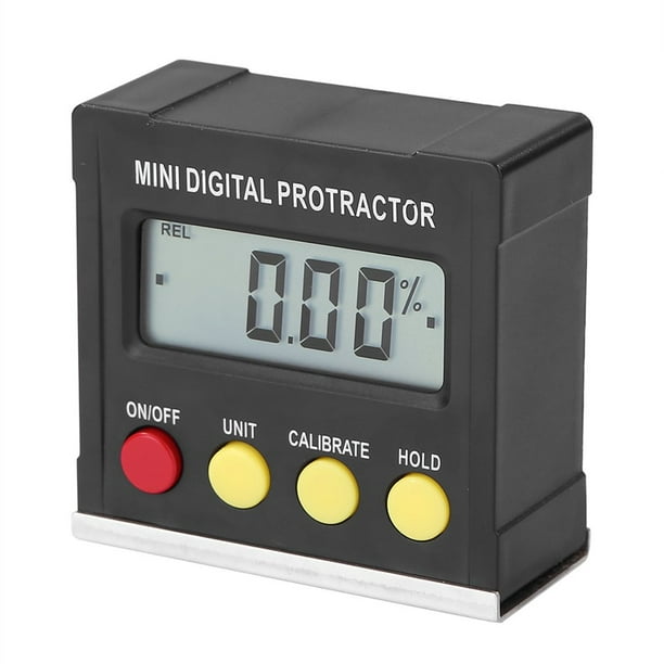 RYSF 360Degree Mini Digital Protractor Inclinometer Electronic Level Box Magnetic Base Measuring Tools 